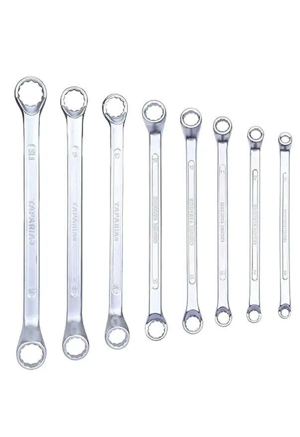 Taparia Ring Spanner Set, 8 Pieces, 6X7mm To 20X22mm, Model 1808 1