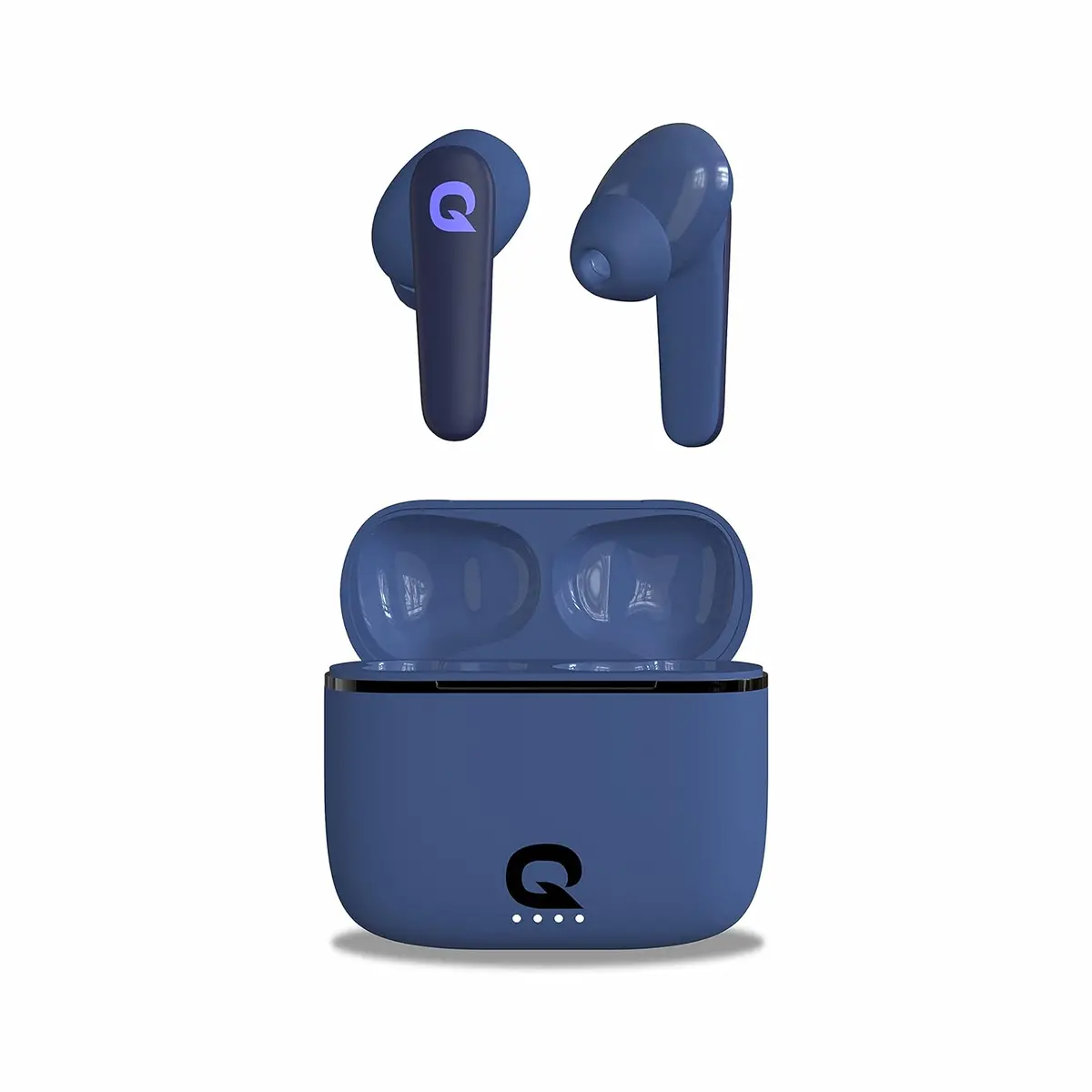 Quantum Sonotrix X True Wireless Earbuds Tws, 6 Hours Playback 42 Hours With Charging Case, Bluetooth 5.0, Ipx5 Sweatproof, Touch Controls, Voice Assistance, Dual Mic, Type-C Fast Charging (Blue) 1