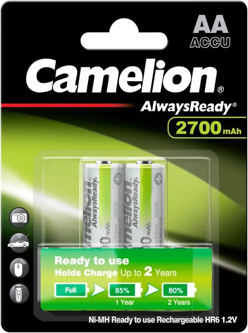 Camelion Aa 2700Mah Bp4 Always Ready Rechargeable  I Pre - Charged I Ni-Mh 1