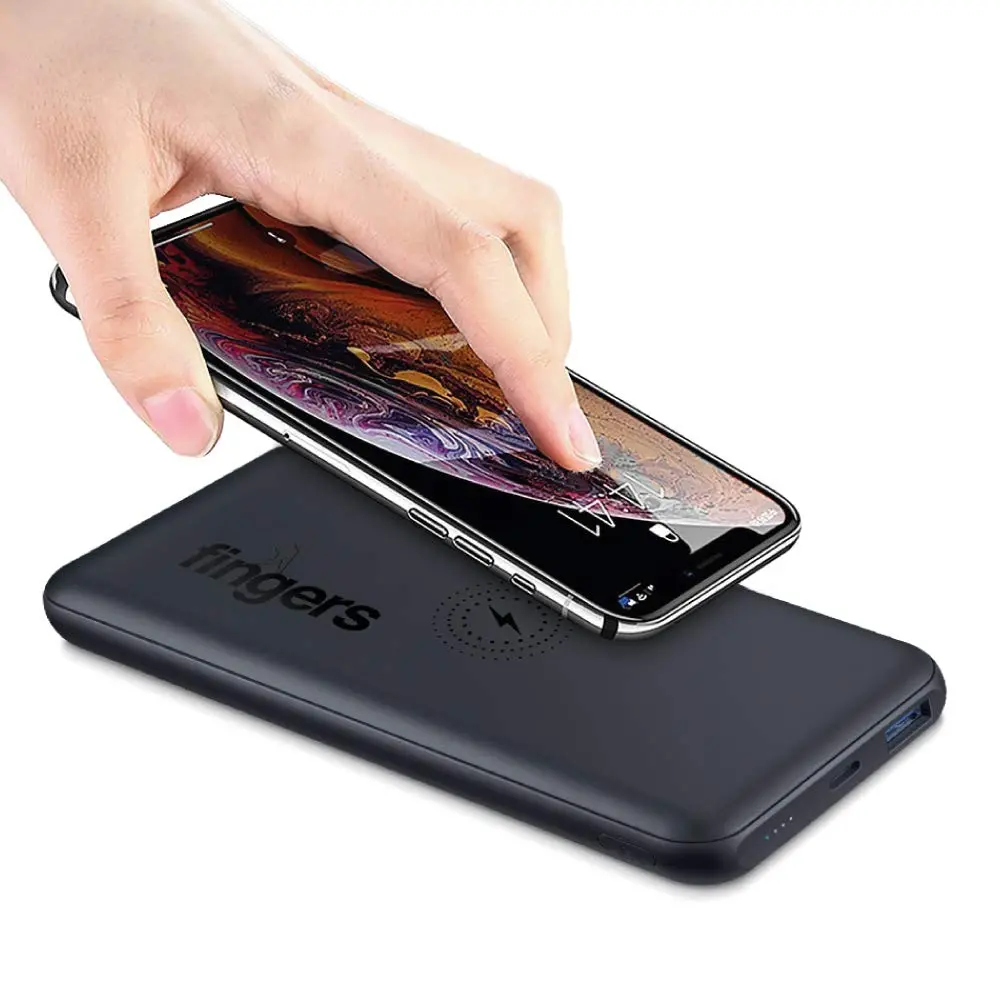 Fingers Pro Wireless Pd-Qc Power Bank [10,000 Mah Li-Polymer Power Delivery (Pd) 1