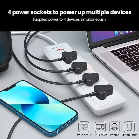 Portronics Power Plate 11 With 4 Power Sockets 1
