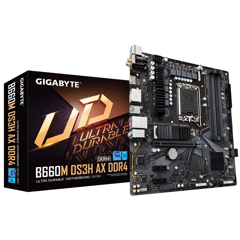 Gigabyte B660m Ds3h Ax Ddr4 (Wi-Fi) Motherboard Supports 12Th Gen Intel Core Series Processors 1