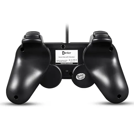 Enter Gpv10 Wired Usb Gamepad Controller With Dual Vibration, Compatible With Pc/Windows/Ps3/ Android Tv 1