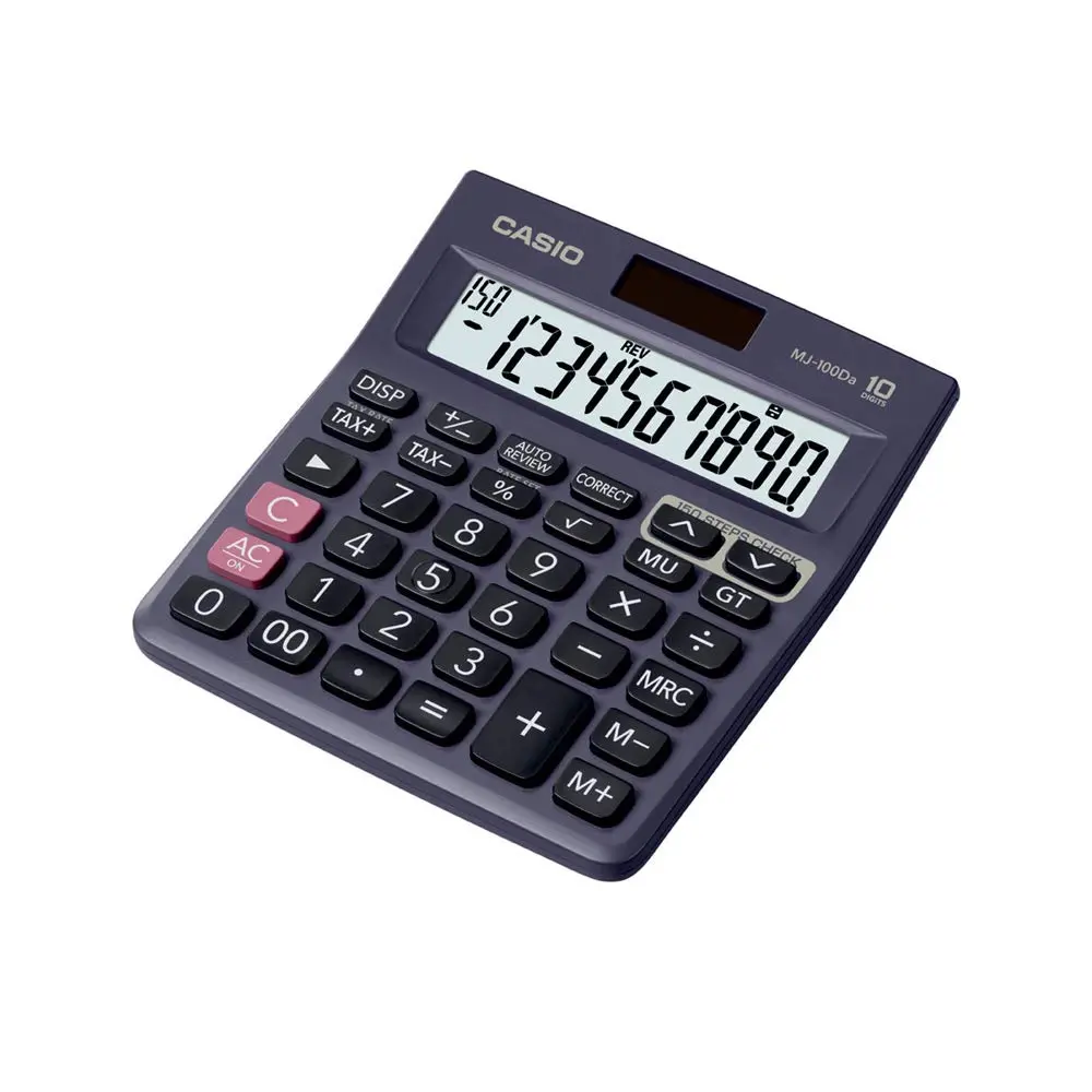 Casio Mj-100Da 150 Steps Check And Correct Desktop Calculator With Tax & Gt Keys & On Display Indication Of Active Constant (K) 1