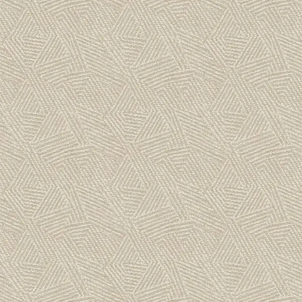 Atakora Mica Geometric Wallpaper Cream Sample 1