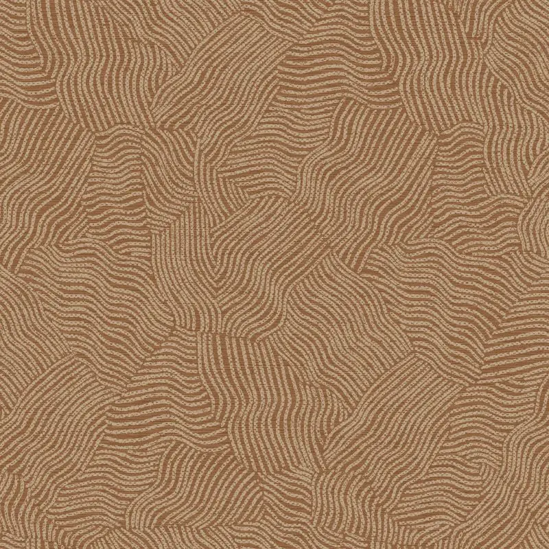 Tenere Desert Ripple Wallpaper Terracotta Sample 1
