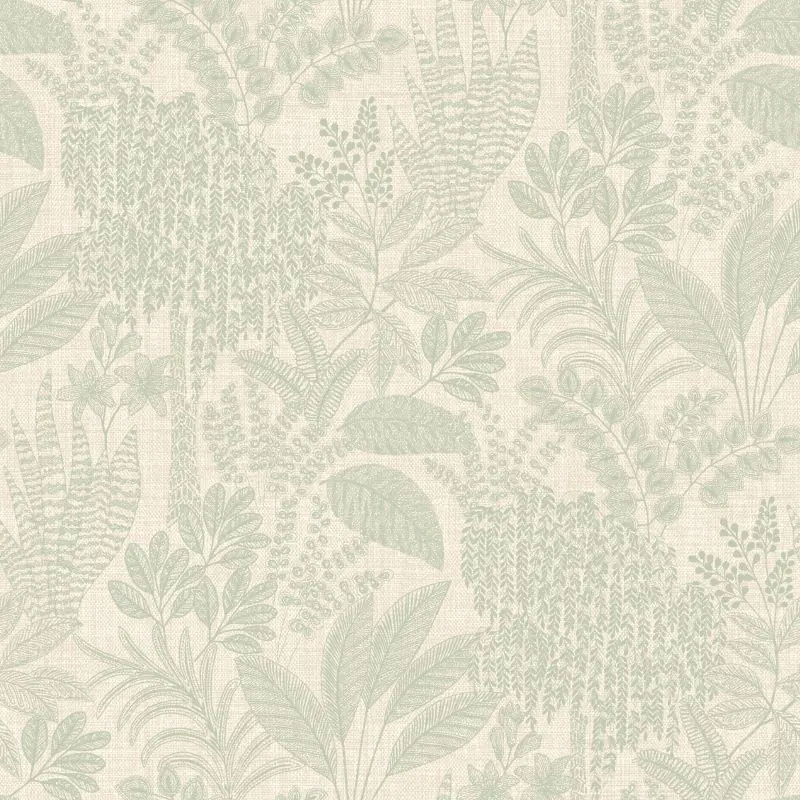 Oasis Wallpaper Sage Sample 1