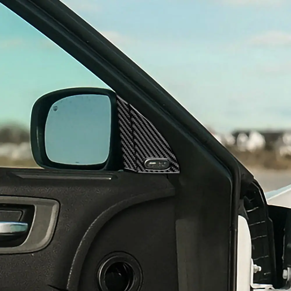 Dynacarbon™️ Carbon Fiber Door Pillar Trim For Dodge Charger 2015-2023 1