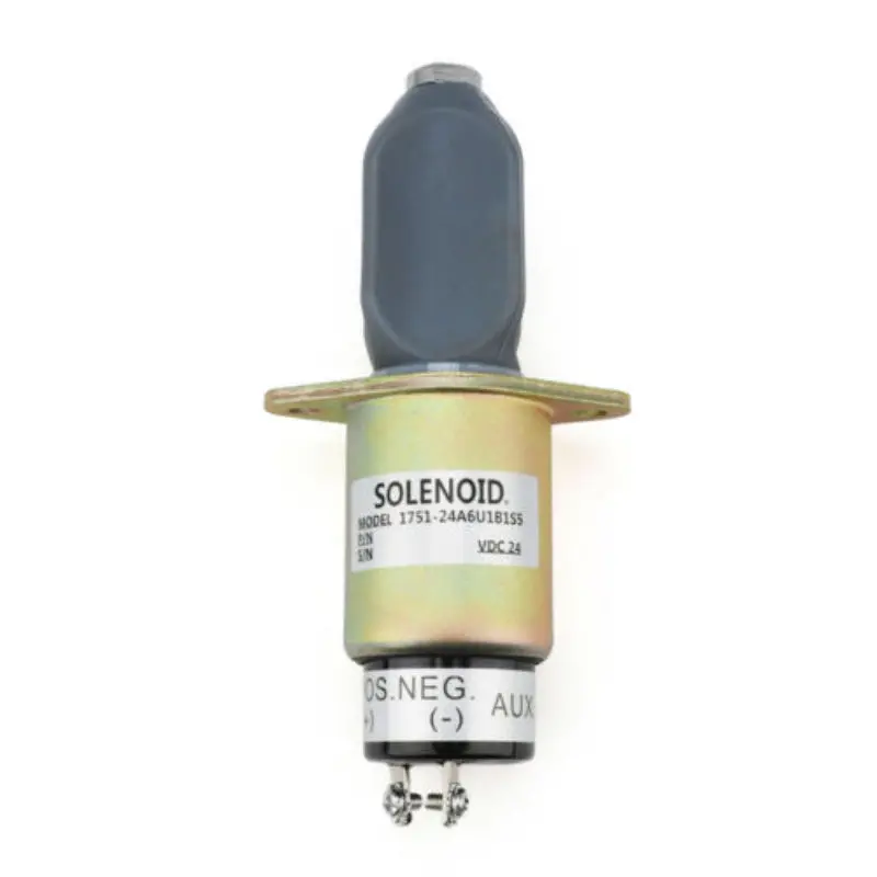 24V 1751-24A6u1b1s5 Fuel Shutdown Solenoid Fits For Kubota Cummins 02.66-310 Kirloskar 1