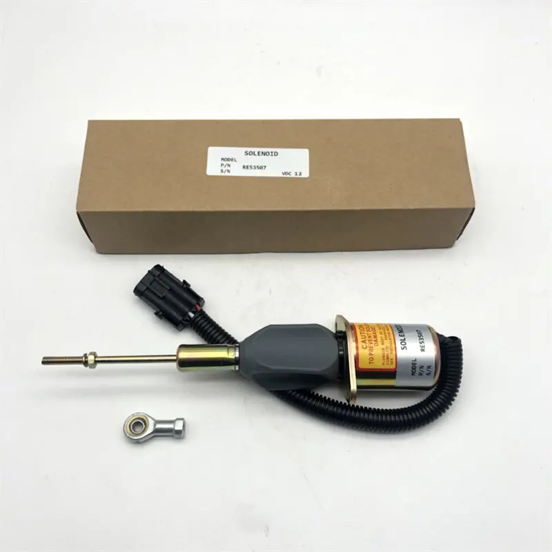 Re53507 Fuel Shut Off Solenoid Fits For John Deere 4955 4560 4760 4960 Loader 644G 1