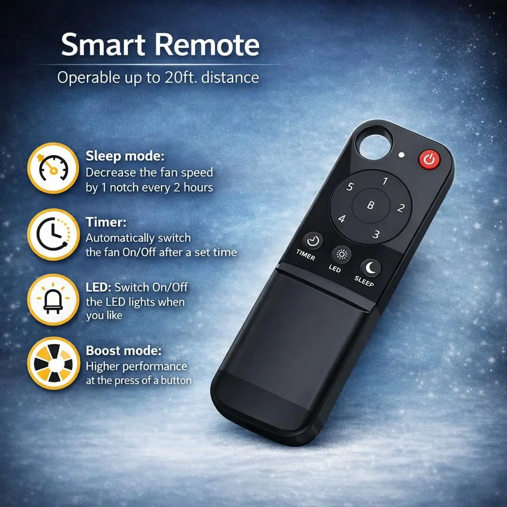 Atomberg Original Remote Control For Bldc Fans (Compatible For Old Model And Latest Models) 1