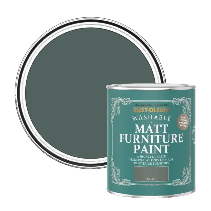 Rust Oleum Matt Furniture Paint - Serenity 750Ml 1