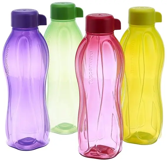 Tupperware Aquasafe 500Ml Bottle, Plastic, 4 Pieces 1