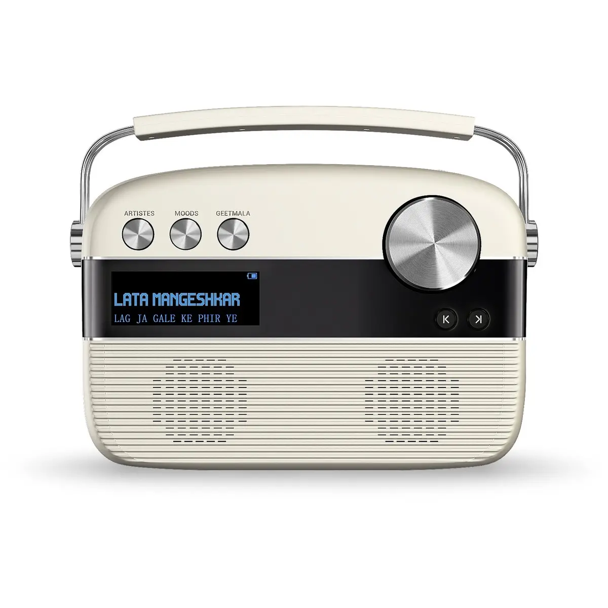 Saregama Carvaan Hindi - Portable Music Player With 5000 Preloaded Songs, Fm/Bt/Aux (Porcelain White) 1