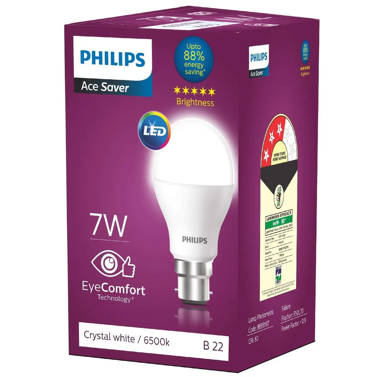Philips Ace Saver Base B22 7-Watt Led Lamp 1
