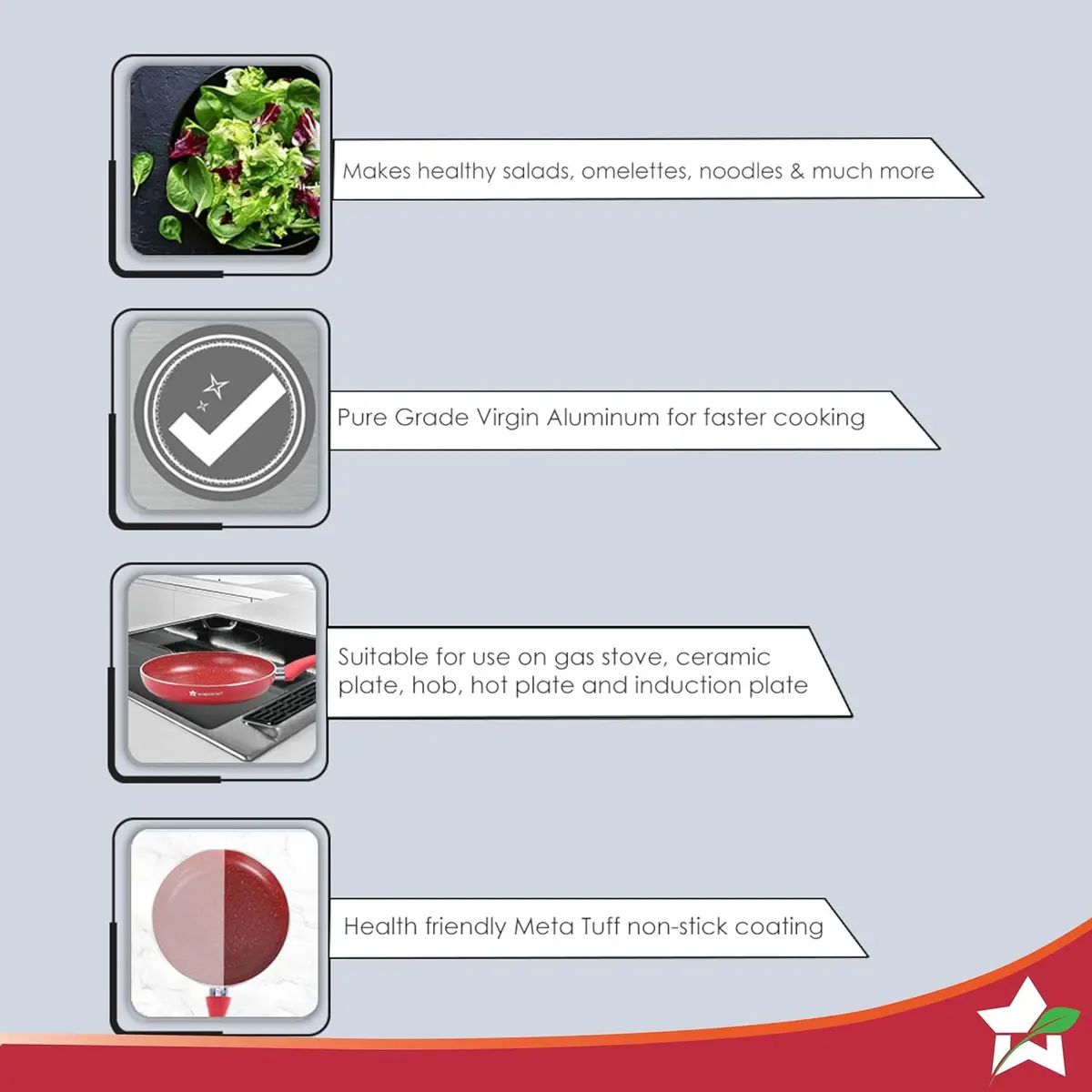 Wonderchef Royal Velvet 24 Cm Non-Stick Fry Pan 2