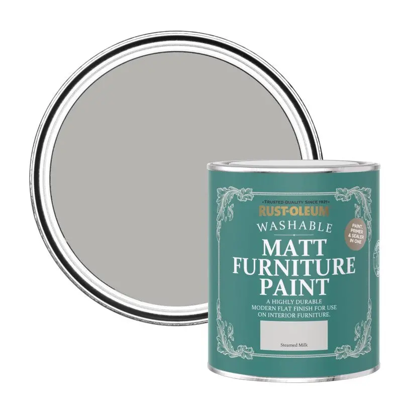 Rust Oleum Matt Furniture Paint - Steamed Milk 750Ml 1
