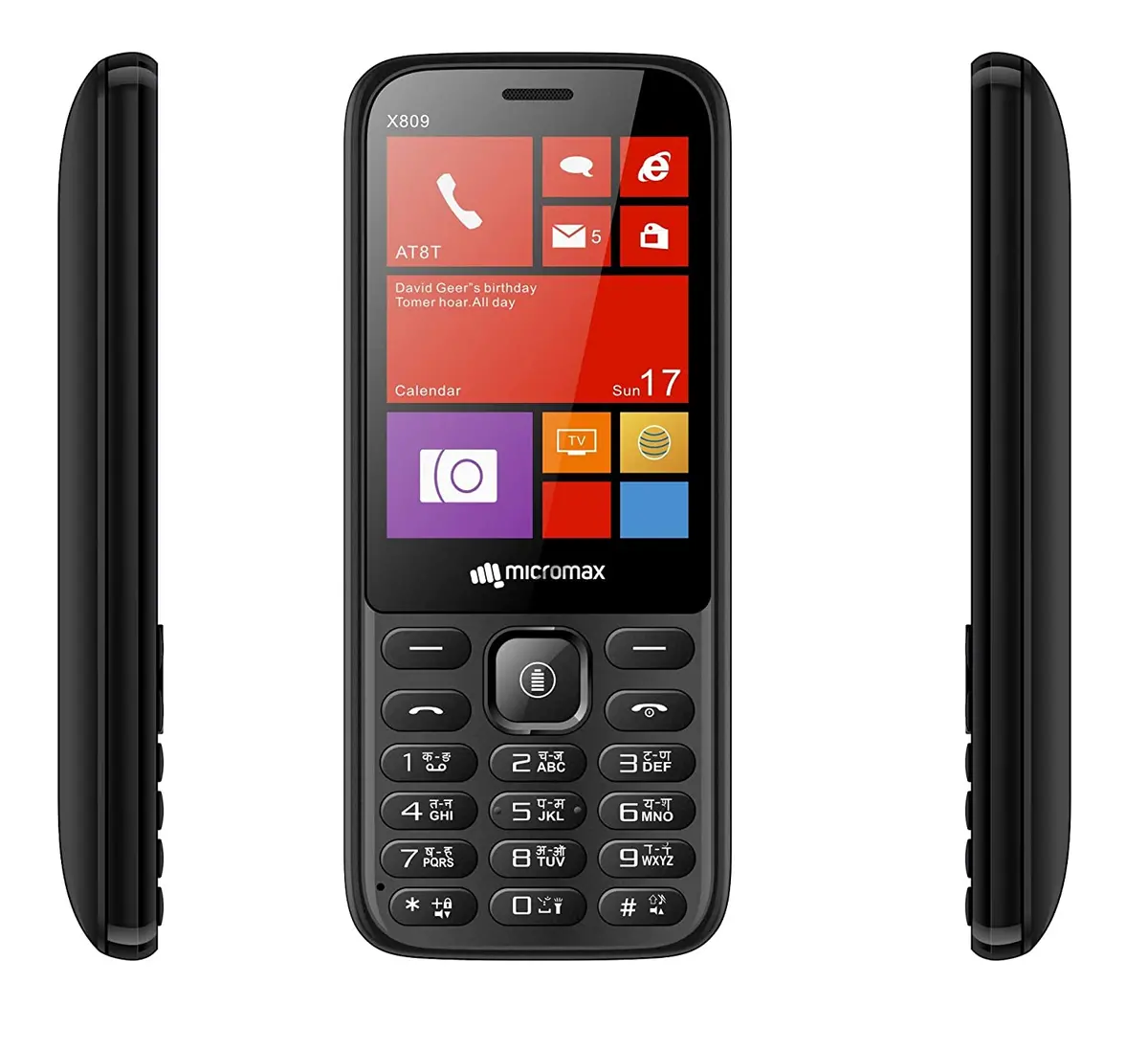 Micromax X809  (Blue) 32 Mb Ram | 32 Mb Rom 1000 Mah Battery 1