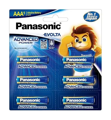 Panasonic Evolta Premium Alkaline Batteries Anti-Leak Seal - 10-Year Protection - 6-Pack 1