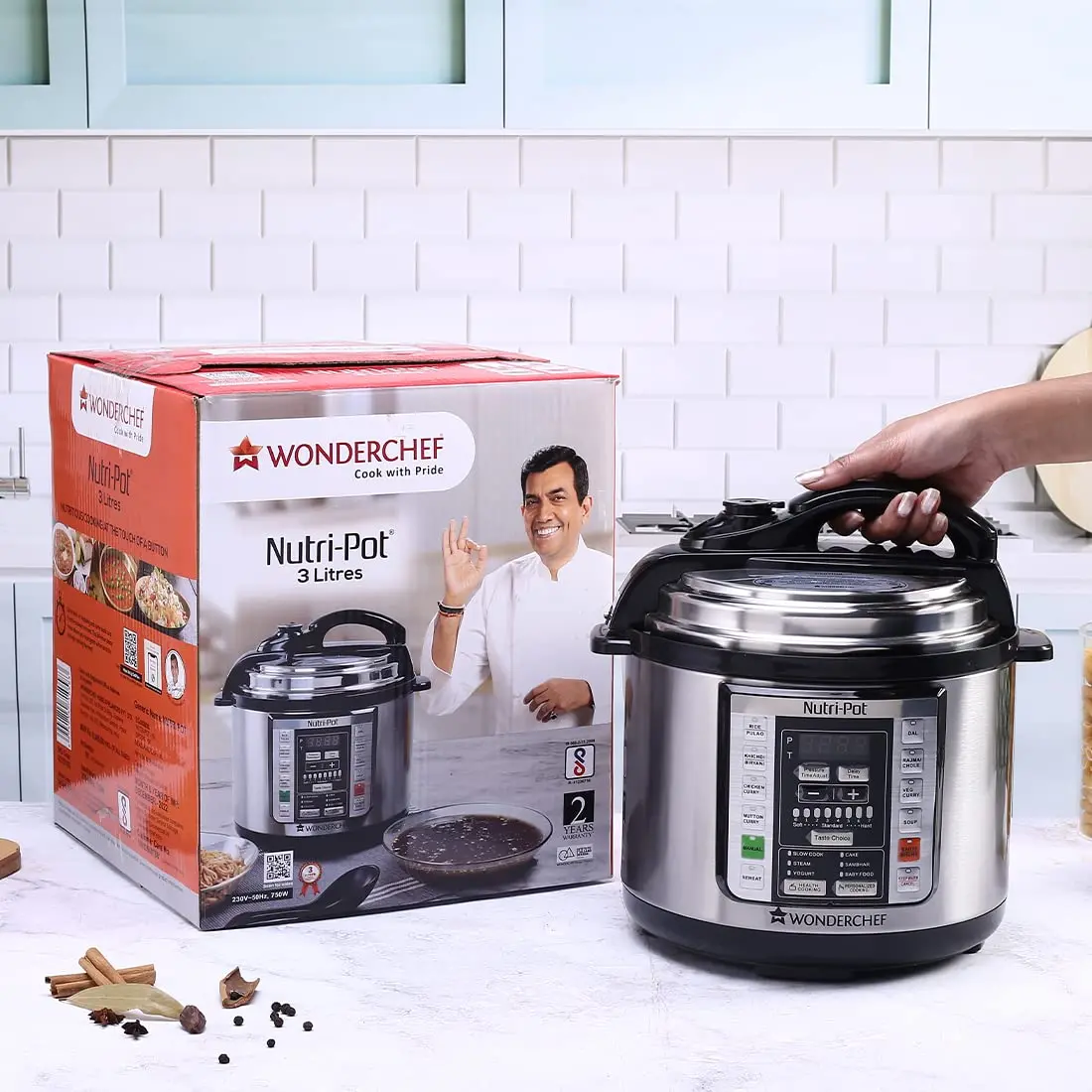 Wonderchef Nutri-Pot Electric Pressure Cooker With 7-In-1 Functions 1