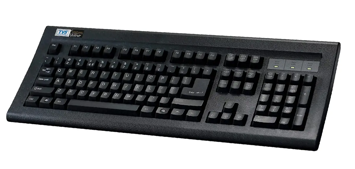 Tvs Electronics Gold Prime Usb-A Keyboard (Black) 1