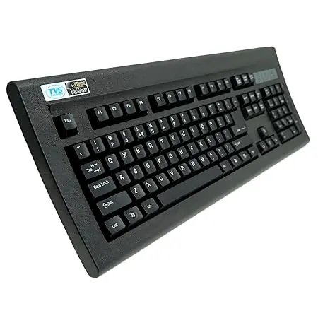 Tvs Electronics Gold Prime Mechanical Wired Keyboard Dustproof Key Switches Guaranteed 50 Million Keystrokes 1.5 Meter Usb Cable, Usb Gold Keyboard (Black) 1