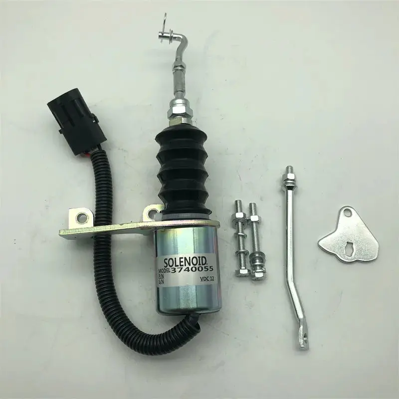 12V Shutdown Solenoid 75366Gt For Deutz Engine F4l913 Genie Boom Lift S-80 S-85 S-100 S-105 S-120 S-125 Z-80-60 1