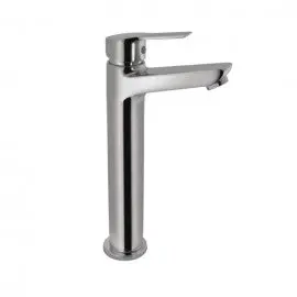 Essco Aspire Single Lever Tall Boy Faucet With 600Mm Long Braided Hoses Apr-Chr-101005Nb 1