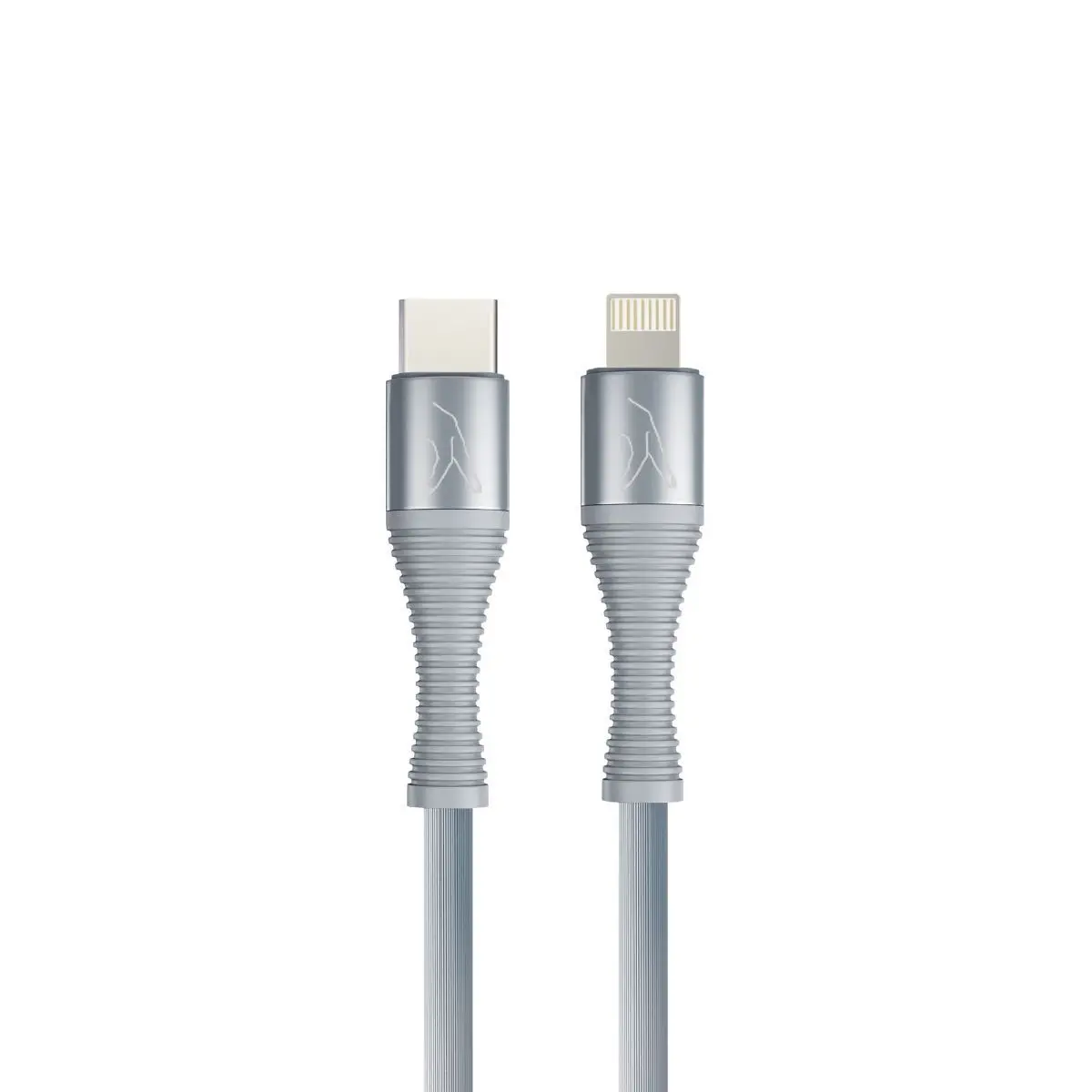 Fingers Fmc- C To L Mobile Cable, Lightning To Type C With Data Transfer - Steel Grey 1