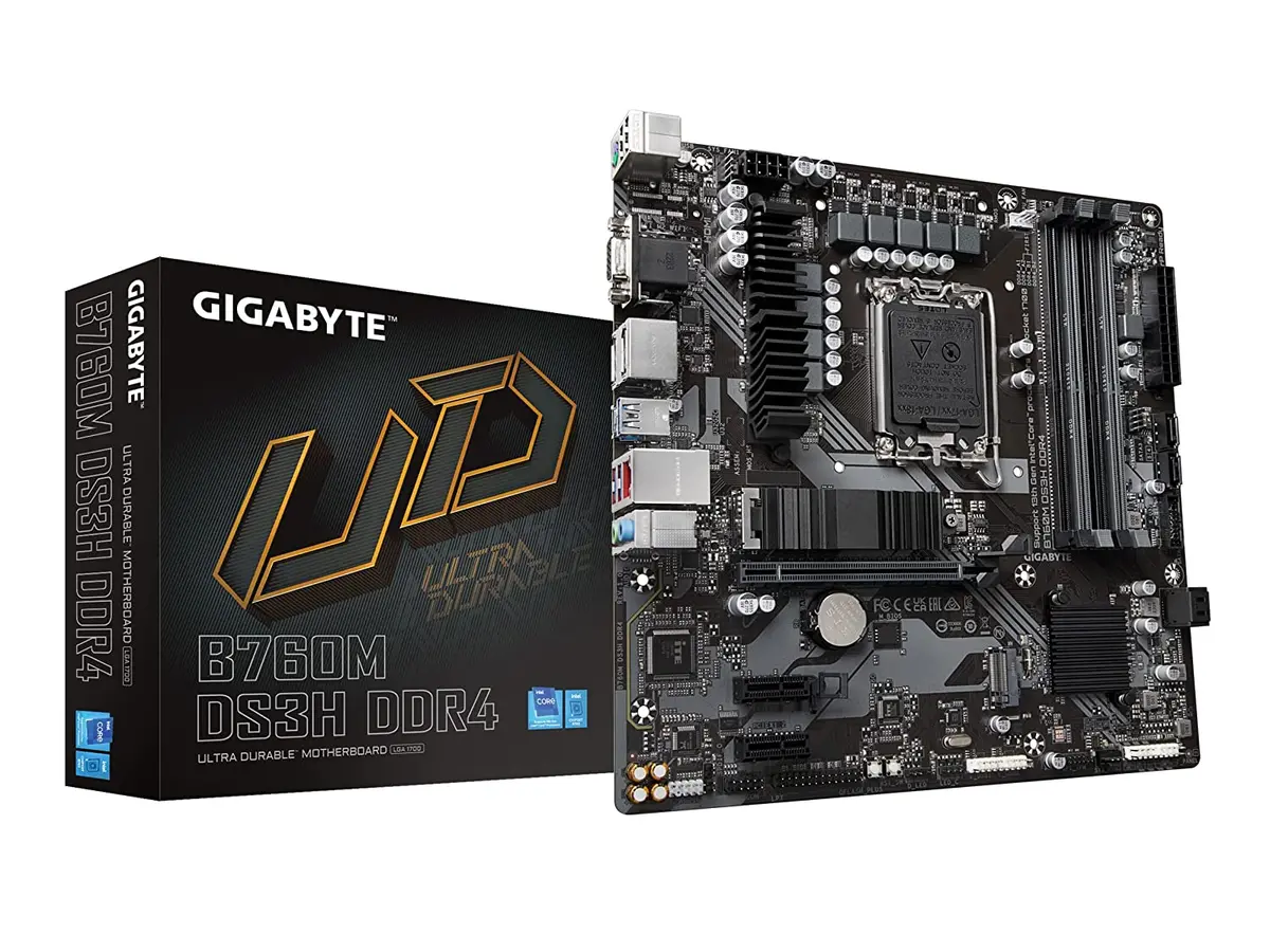 Gigabyte B760m Ds3h Ax Ddr4 (Wi-Fi) Motherboard Intel Lga 1700 Socket: Supports 13Th And 12Th Gen Intel Core Series Processors 1