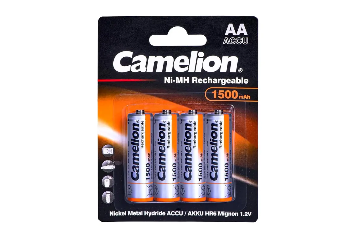 Camelion Aa 1500Mah Bp4 Always Ready Rechargeable Pre - Charged Ni-Mh (Pack Of 4) 1