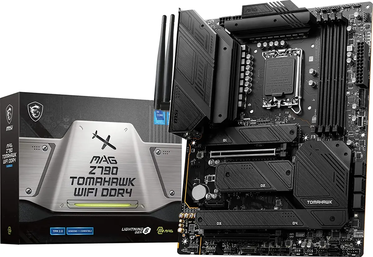 Msi Mag Z790 Tomahawk Wifi Ddr4 Motherboard Supports 12Th/13Th Gen Intel Core, Pentium Gold, And Celeron Processors 1