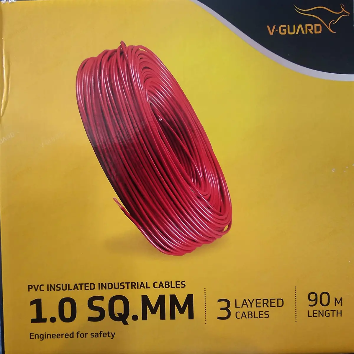 V-Gaurd Pvc House Wire, 1.0 Sq Mm 90 M (Red) 1