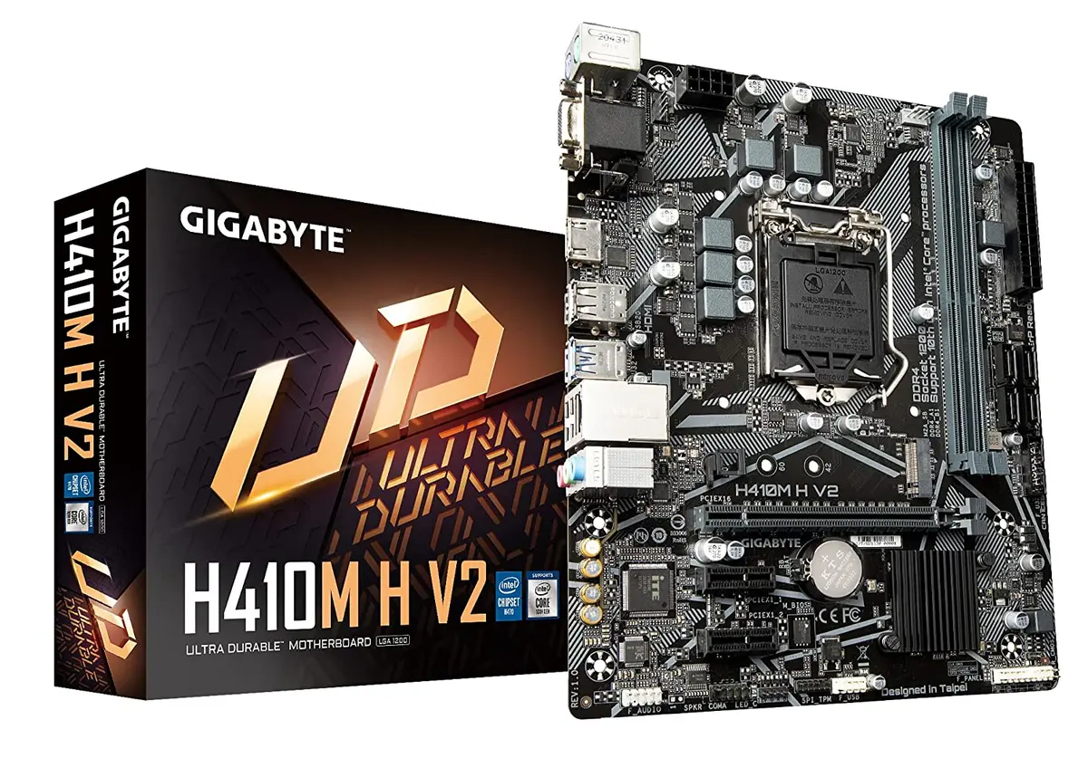 Gigabyte H410m H V2 Ultra Durable Microatx Motherboard Ddr4 Dimm Supports 10Th Gen Intelcore Processors 1