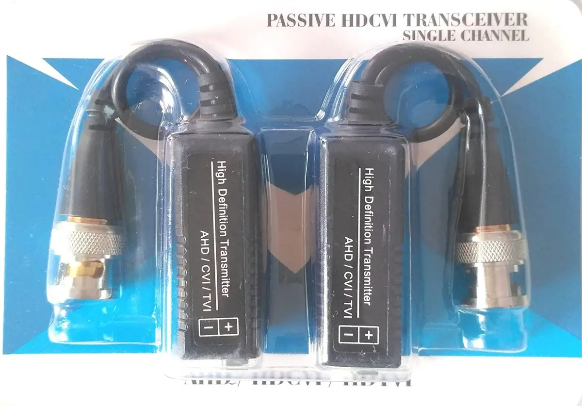 Passive Video Balun For Cctv Hd Camera (Black) 1