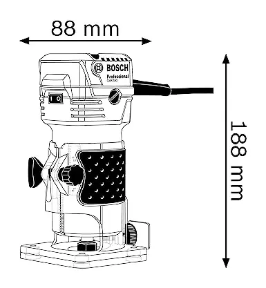 Bosch Gkf 550 550 W 6 Mm Router 2