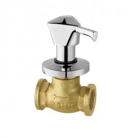 Essco Tropical Flush Cock Faucet  With Wall Flange, Size: 25 Mm With Lever Handle Trf-Chr-551 1