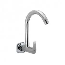 Essco Aspire Sink Cock Faucet  With Swinging Spout (Wall Mounted Model) With Wall Flange Apr-Chr-101347N 1
