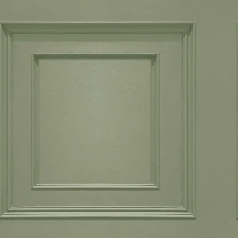 Oliana Wood Panel Effect Wallpaper Sage Sample 1