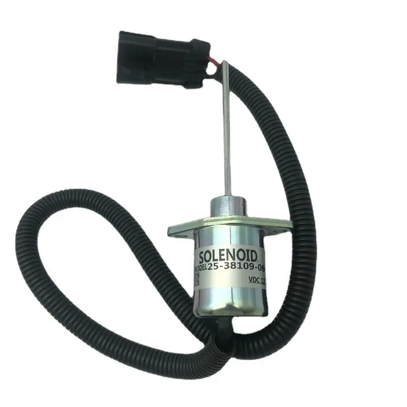 12V 25-38109-06 New Fuel Shutoff Solenoid Fits For Kubota 05 06 Series Sa-4668-S 1