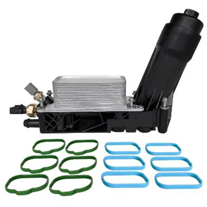 Diselmart Oil Cooler Housing Assembly 5184294Ae 68310865 For Aluminum 2015 Jeep Wrangler 1