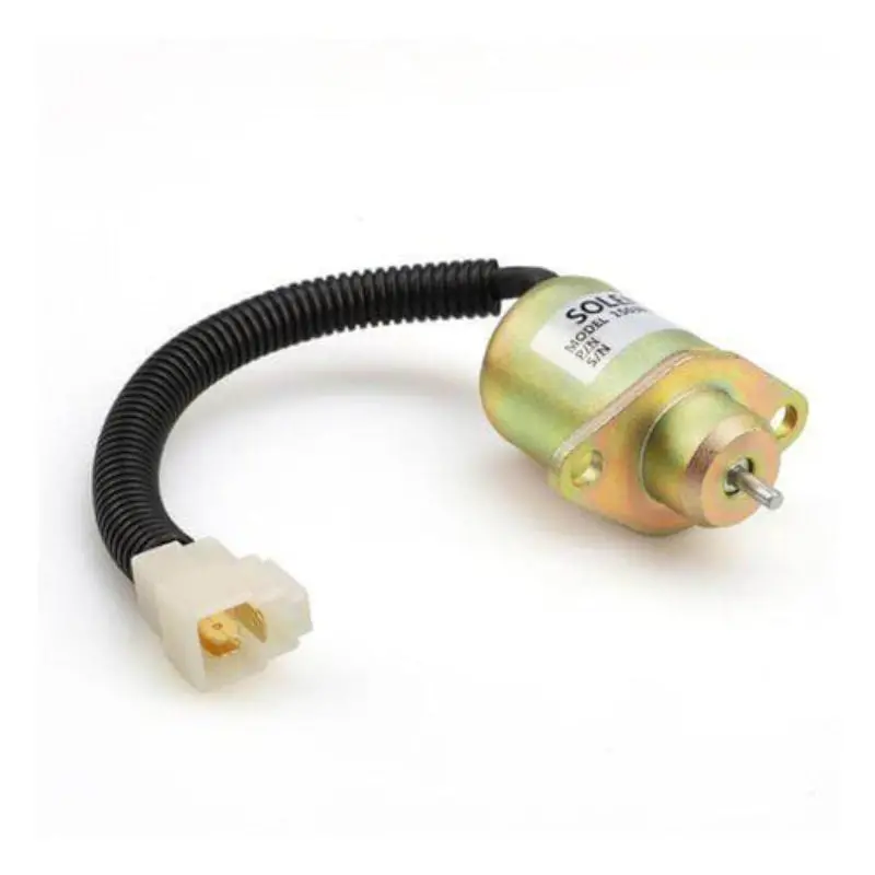 Diselmart 12V 7023161 Fuel Stop Solenoid Valve Fits For Jlg Lift With Kubota D905 Engine 1