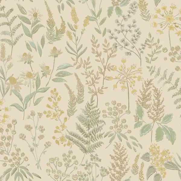 Calvert Meadows Wallpaper - Beige Sample 1