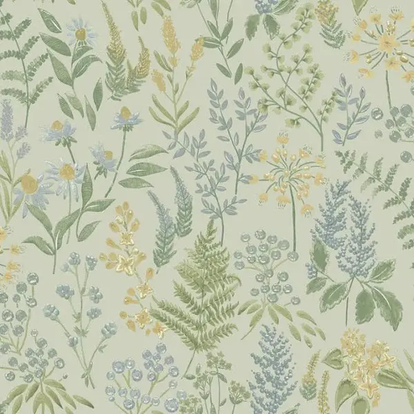 Calvert Meadows Wallpaper - Blue Sample 1