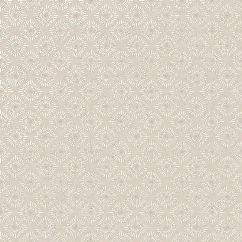 Sunstone Geometric Motif Wallpaper Sample - Cream 1