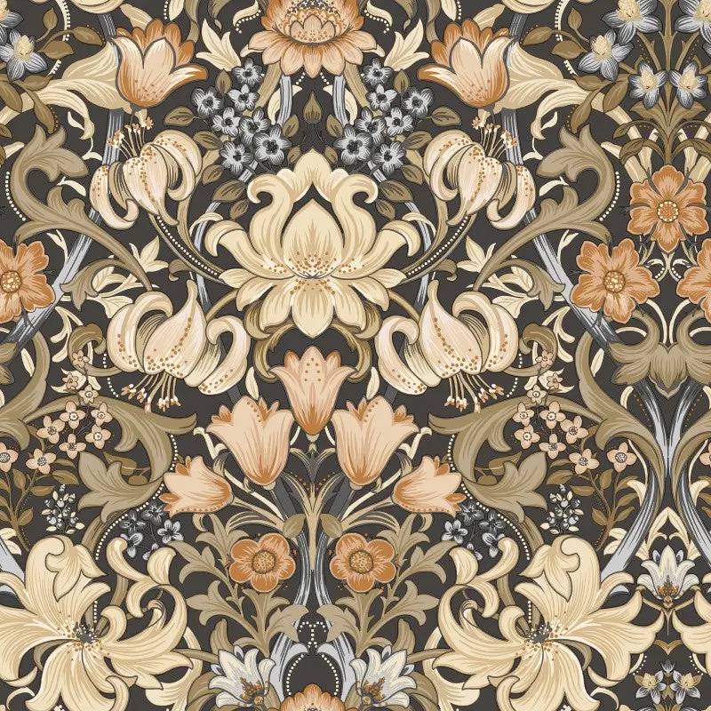 Fleurmont Ornate Floral Wallpaper 1