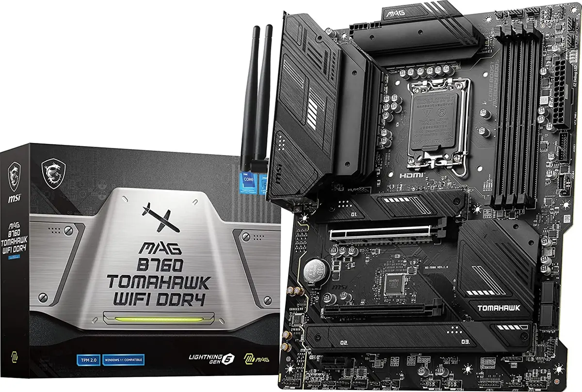 Msi Mag B760 Tomahawk Wifi Motherboard Supports 12Th/13Th Gen Intel Core, Pentium Gold, And Celeron Processors 1