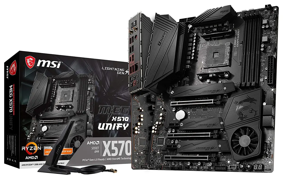 Msi Meg X570 Unify (Wi-Fi) Supports 2Nd And 3Rd Gen Amd Ryze/Ryzen With Radeon Vega Graphics 1