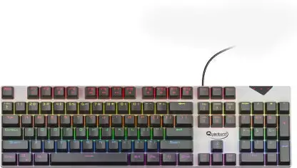 Quantum 9850 Mechanical Keyboard Wired Usb Gaming Keyboard  (Grey) 1