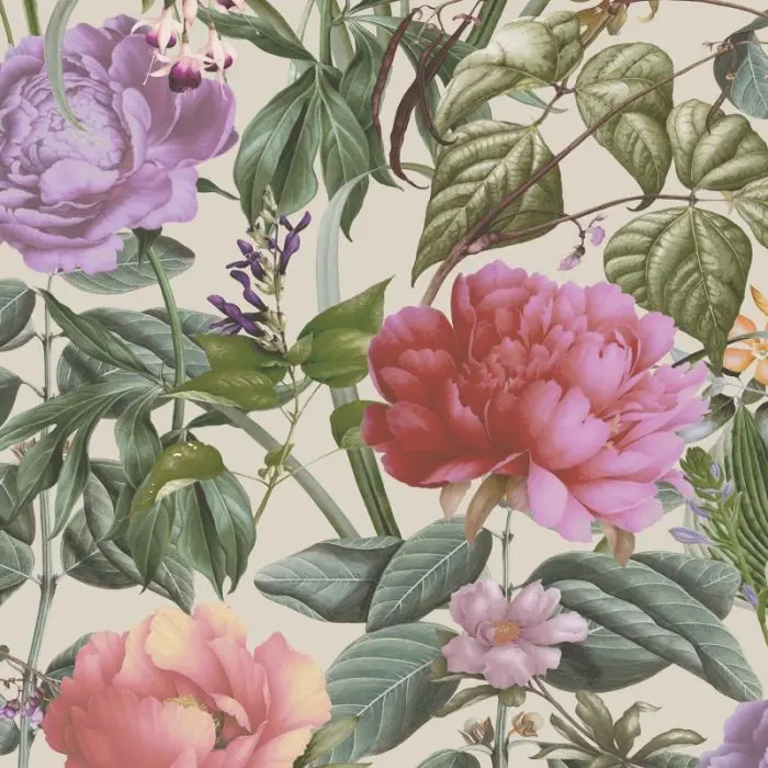 Botanicus Floral Wallpaper Cream Sample 1
